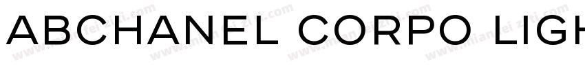 ABChanel Corpo Light字体转换